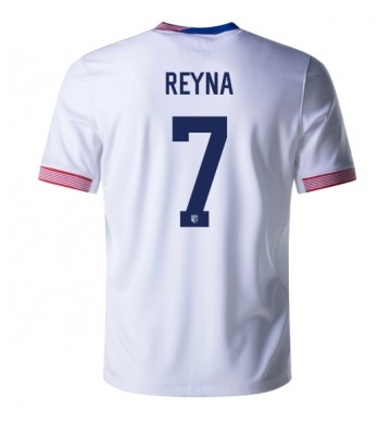 Forenede Stater Giovanni Reyna #7 Hjemmebanetrøje Copa America 2024 Kort ærmer